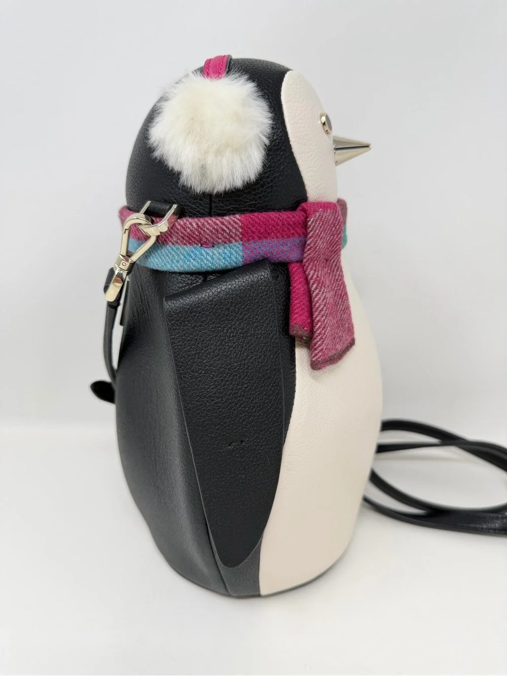 Kate Spade New York Morty Penguin Crossbody Bag Black White